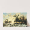 Returning Home at Dusk in Winter by Remigius Adrianus van Haanen