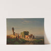 Returning Home from the Hay Harvest at Sunset (1851) by Friedrich Voltz