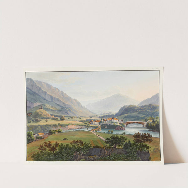 Réunion du Rhin antérieur et du Rhin postérieur a Reichenau by Johann Ludwig Bleuler