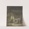 Revelling Peasants in a Barn by Jacobus Buys