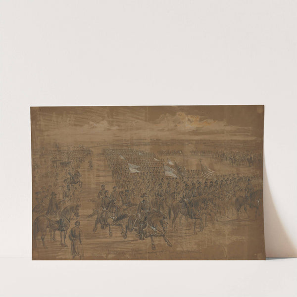 Review by the President of the Cavalry of the Army of the Potomac by Alfred Rudolph Waud