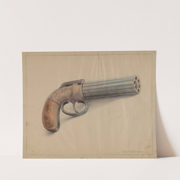 Revolving Pistol by Erwin Schwabe