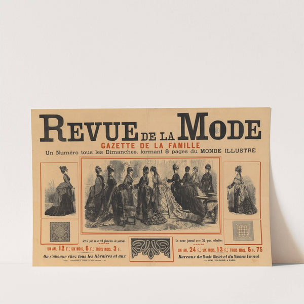 Revue de la Mode, gazette de la famille (1874) by Yves et Barret