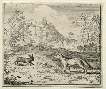 Reynard and the Rabbit (1650–1675)