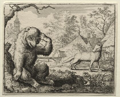 Reynard Chides the Injured Bear (1650–1675)