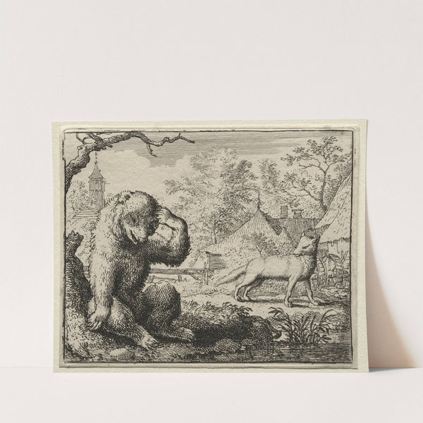 Reynard Chides the Injured Bear (1650–1675) by Allaert van Everdingen