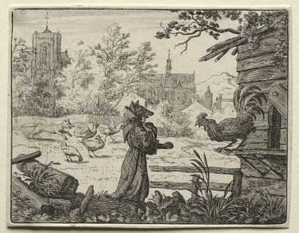 Reynard Disguised as a Monk (1650–1675)