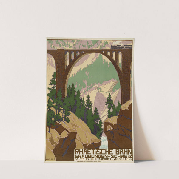 Rhätische Bahn – Graubünden Schweiz (1909) by Walther Koch