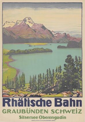 Rhätische Bahn, Graubünden, Schweiz, Silsersee, Oberengadin (1916)