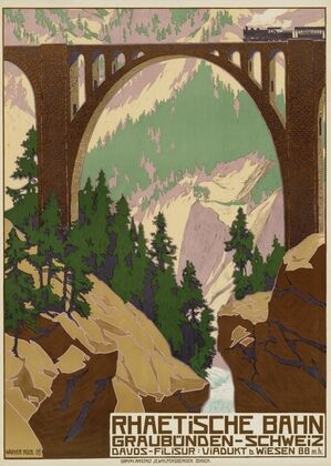 Rhätische Bahn – Graubünden Schweiz (1909)