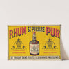 Rhum St Pierre Pur (1906) by Imp. Paul Dupont