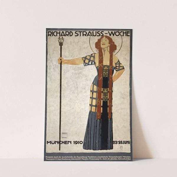 Richard Strauss-woche. München (1910) by Ludwig Hohlwein