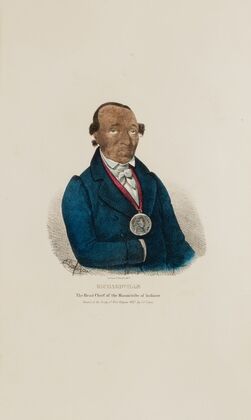 RICHARDVILLE; The Head Chief of the Miami Tribe of the Indians (1835) — size preview