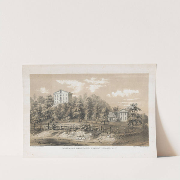 Richmond Seminary, Staten Island, N.Y. (1847–48) by Frances Flora Bond Palmer