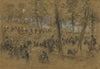 Rickett’s advance against Rhodes division in the woods