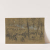 Rickett&#039;s advance against Rhodes division in the woods by Alfred Rudolph Waud