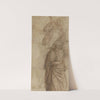 Rider and Standing Draped Man, after the Antique (verso) (c. 1500) by Follower of Pietro Perugino