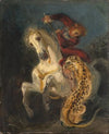 Rider Attacked by a Jaguar (1855)