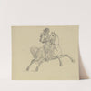 Rider on his horse by Ferdinand Fellner