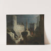 Riders Approaching a Romantic Castle by Ludwig Kohl