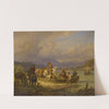 Riders Disembarking a Ship by Johann Adam Klein