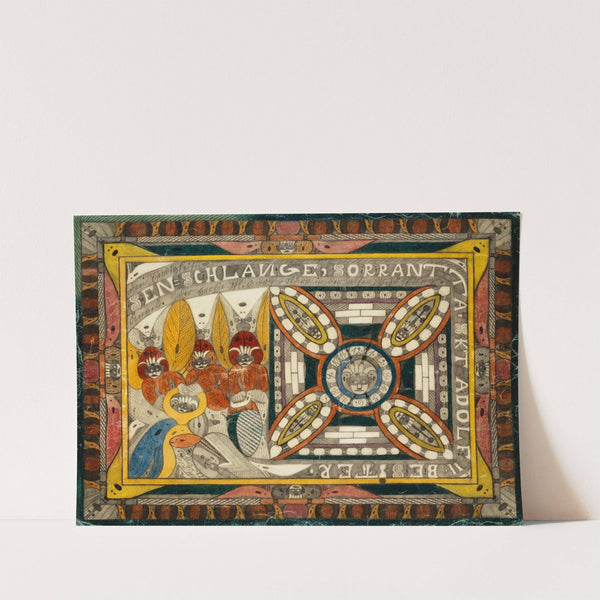 Riesen=Schlange, Sorrantta, drei Eewigkeits=Ängel und der große Skt. Adolf=Stärn in der alten, Schöpfung (1921) by Adolf Wölfli