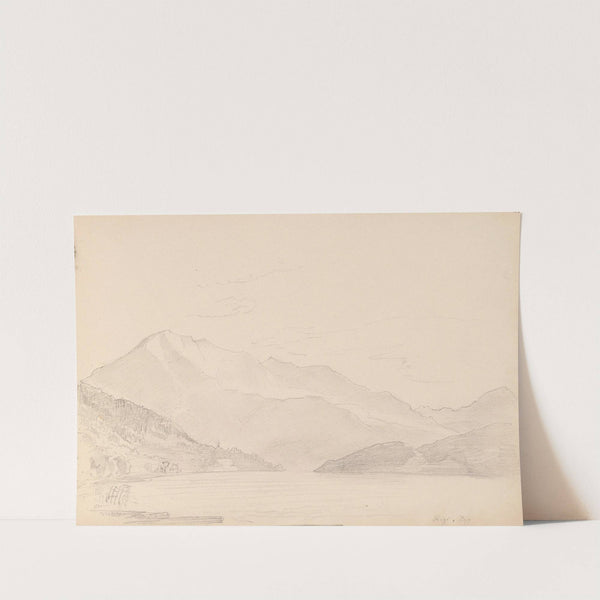 Rigi sett fra Zugersee (1863) by Adolph Tidemand