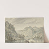 Rijn bij de Drachenfels by Herman Saftleven