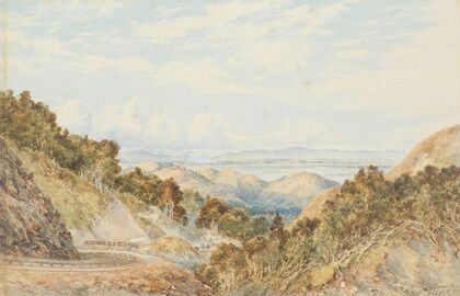 Rimutaka railway from above Cross Creek