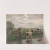 Rinder an der Tränke bei Overschie (1888) by Hermann Baisch