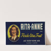 Rita-Anne Brand Citrus Label (1930-1950)