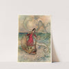 Rita riding on the Dolphin by Warwick Goble