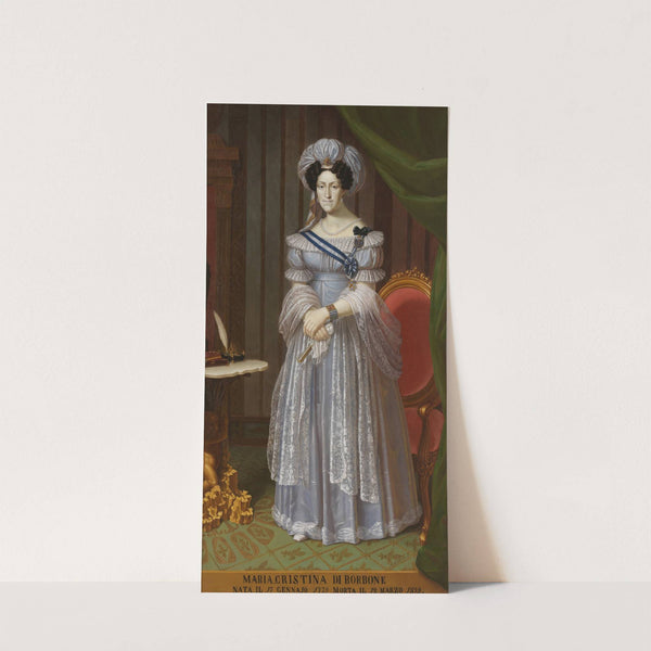 Ritratto di Maria Cristina di Borbone by Francesco Marabotti