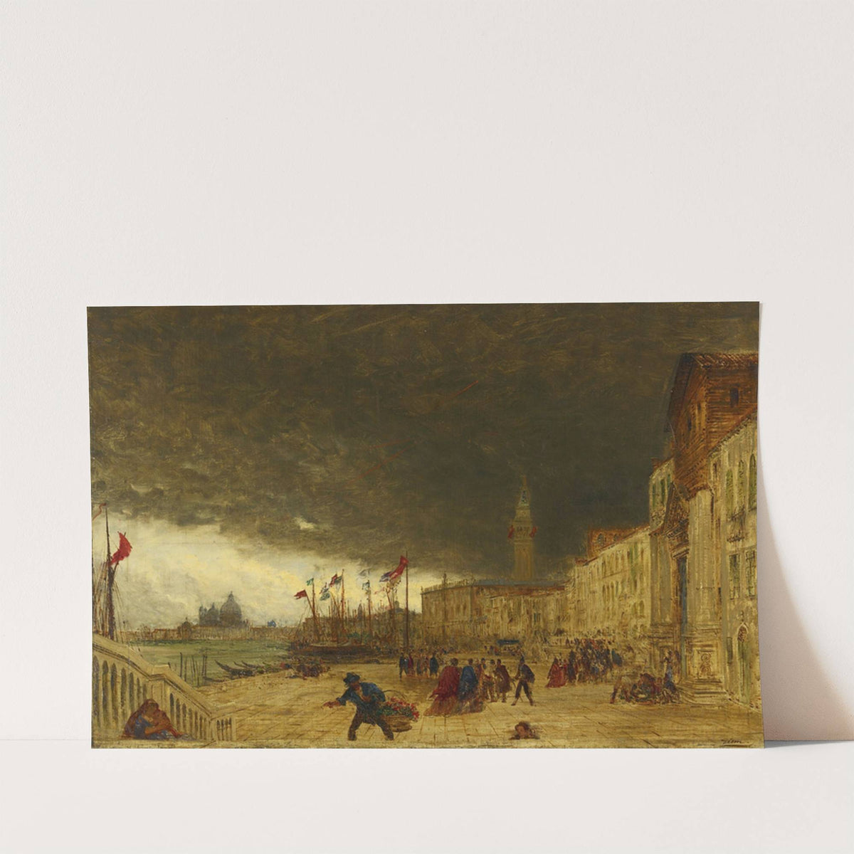 Riva Degli Schiavoni by Félix Ziem