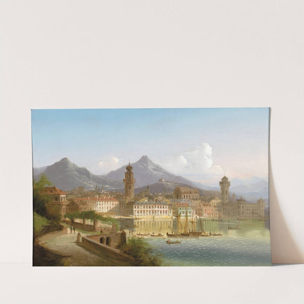 Riva on Lake Garda by Johann Wilhelm Jankowsky