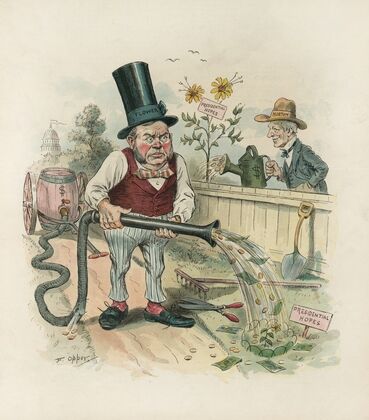 Rival political gardeners