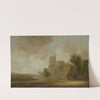 River and Church in ruins by Wouter Knijff