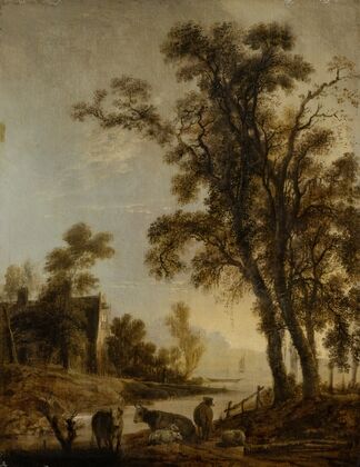 River Bank with Cattle
