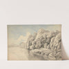 River Bank With High Rocks by George Barret