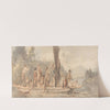 River Ferry with Many Passengers and Animals by Paul Sandby