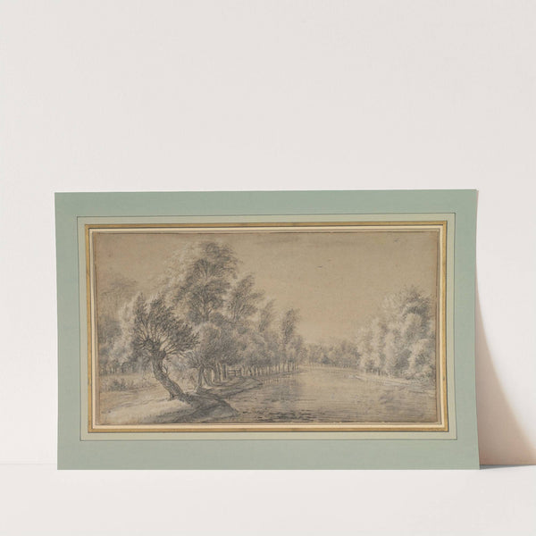 River Landscape (17th century) by Antonie Waterloo
