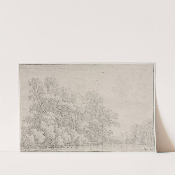 River Landscape (c. 1650) by Simon de Vlieger