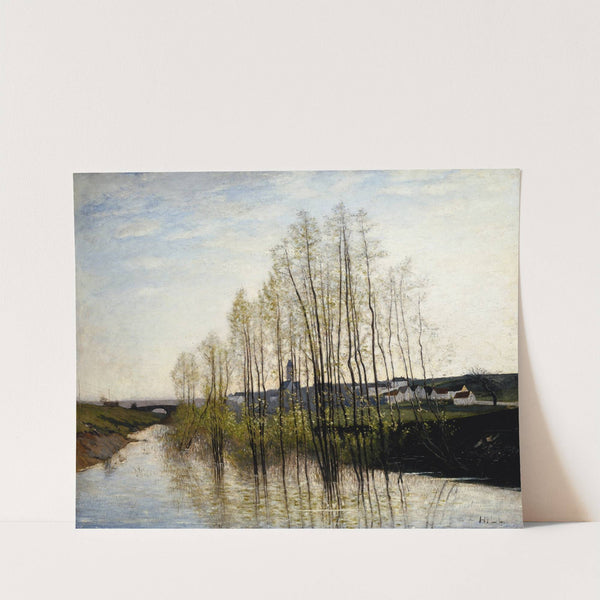 River Landscape, Champagne by Carl Fredrik Hill