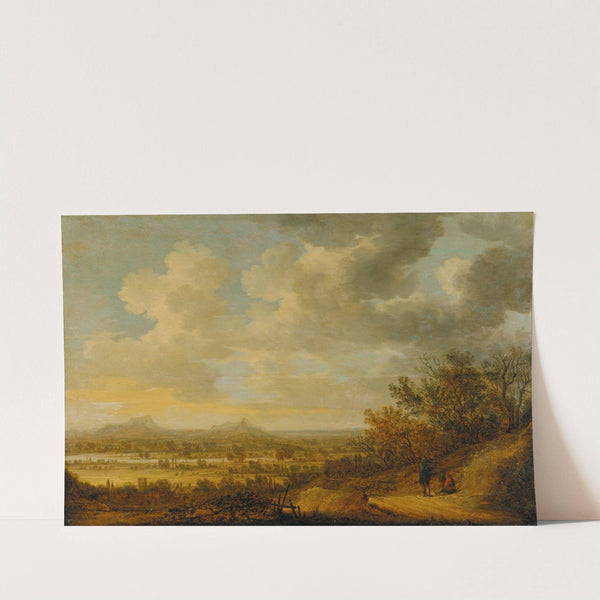 River Landscape in the Evening with Resting Wanderers by Johan Pietersz. Schoeff