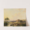 River landscape near Haarlem with windmill and the ruins of Brederode (1839) by Andreas Schelfhout