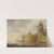 River landscape with a tower and village buildings behind a wall by Cornelis van der Schalcke