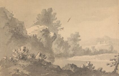 River Landscape with Castle in the Distance