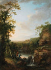 River Landscape with Fisherman