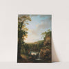 River Landscape with Fisherman by George Mullins