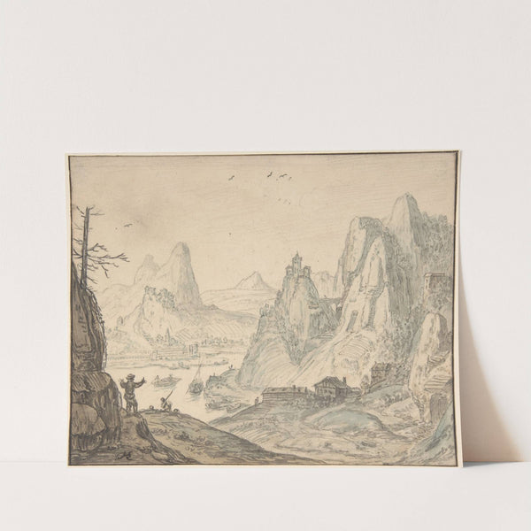 River Landscape with Mountains by Herman Saftleven